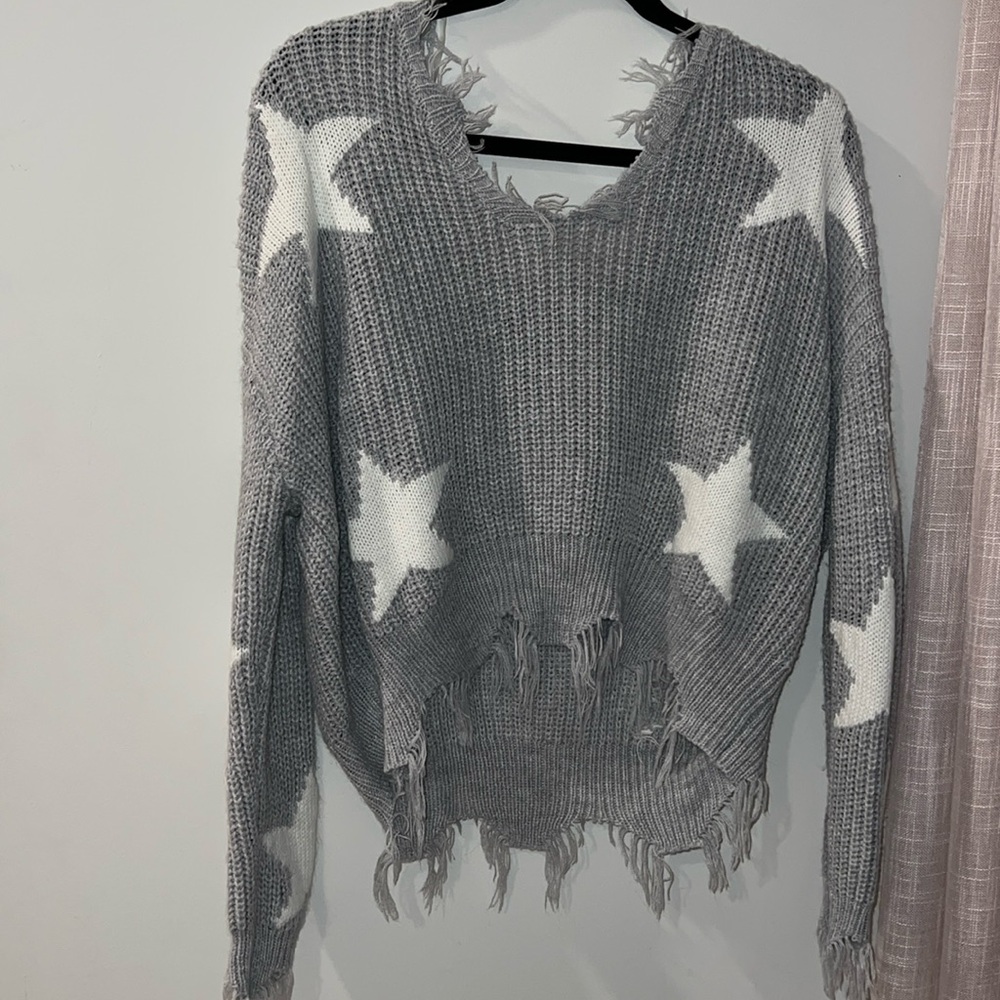 Star print long sleeve